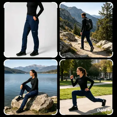 Pantalones outdoor Columbia negros para mujer - miniatura 3