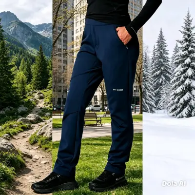 Pantalones outdoor Columbia negros para mujer - miniatura 4