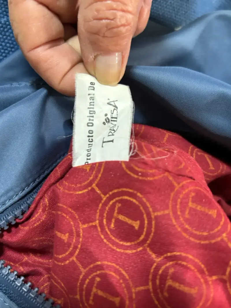 Bolso bandolera azul Traviesa con cierre - 4