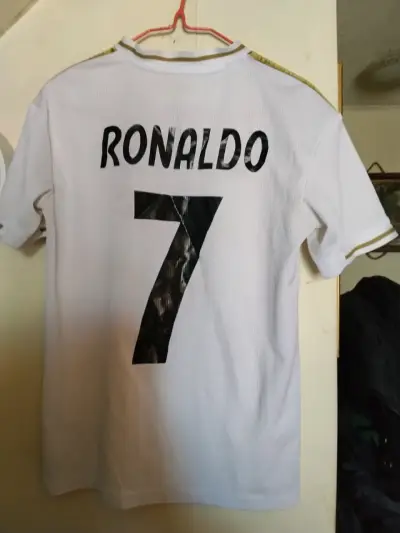 Camiseta Real Madrid Ronaldo 7 Adidas Blanca - miniatura 2