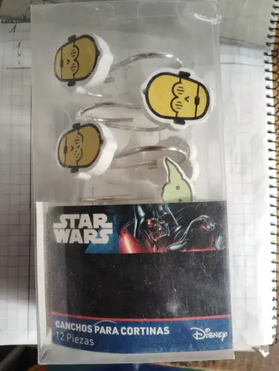Ganchos para cortinas Star Wars 12 piezas - miniatura 1
