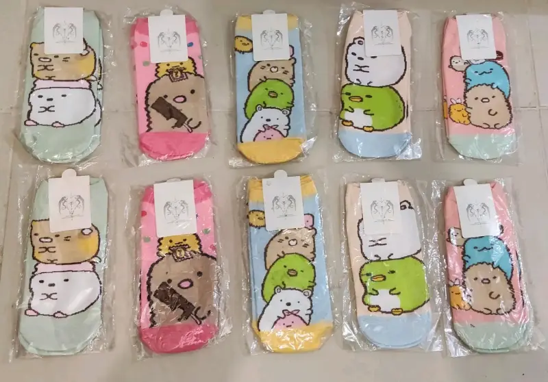 Calcetines cortos con diseño de animales