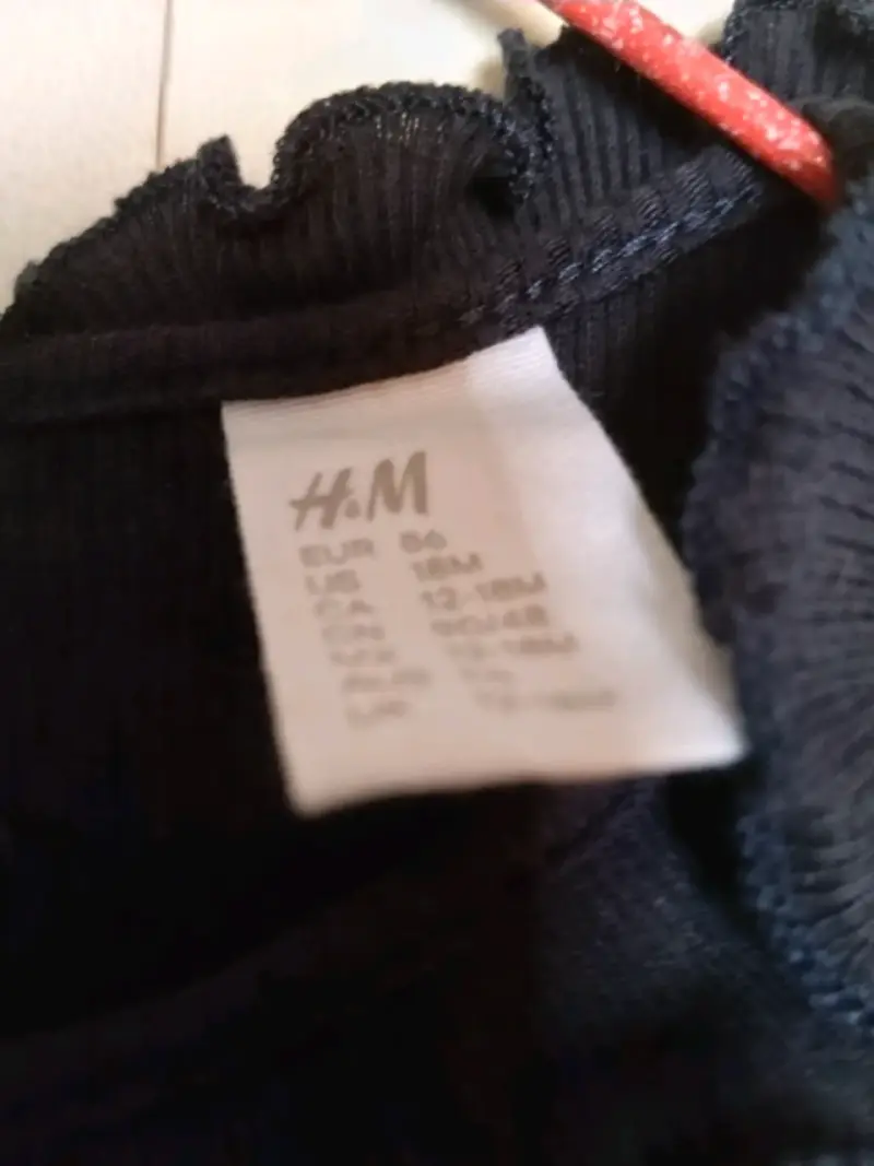 Vestido de niña H&M azul con tul brillante - 1