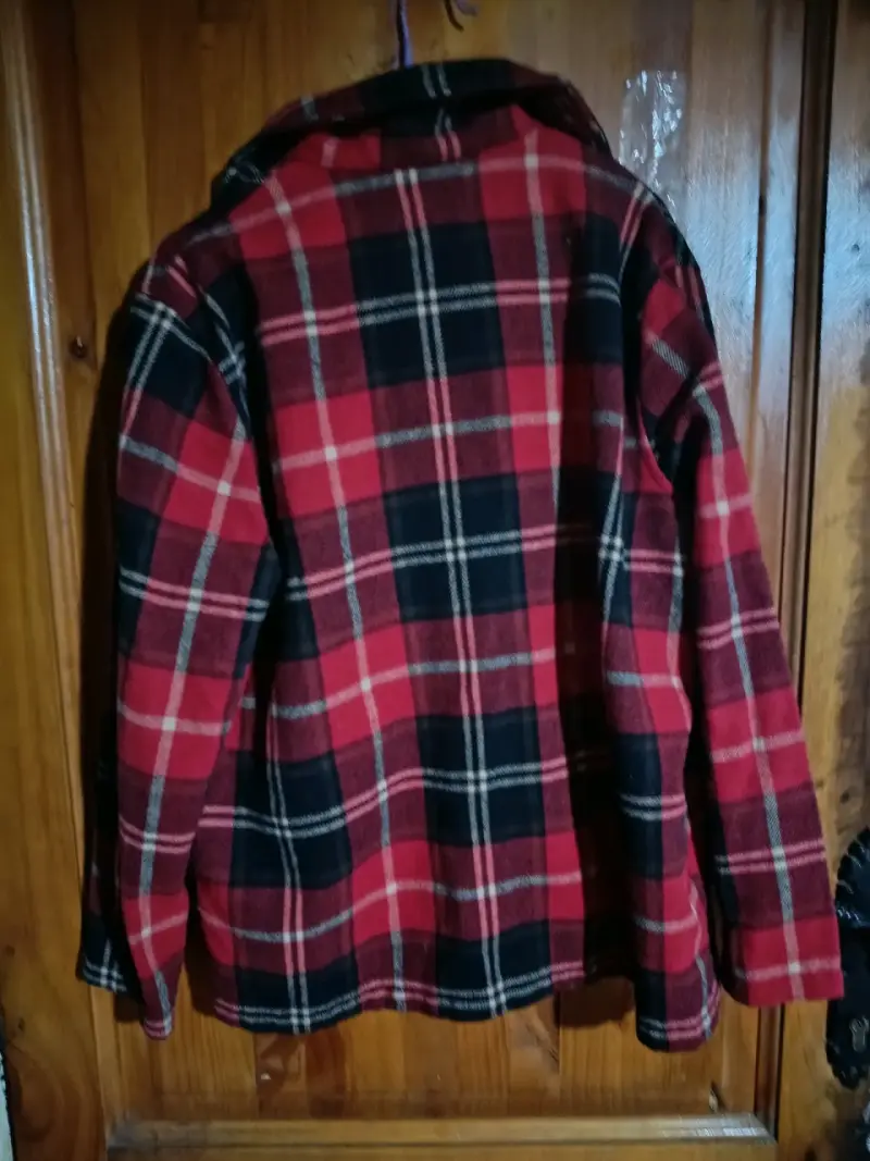 Chaqueta de franela a cuadros roja Issimo x Corona - 3