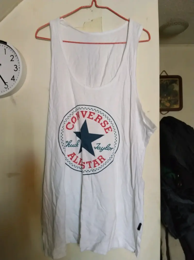 Polera sin mangas Converse All Star blanca - 3