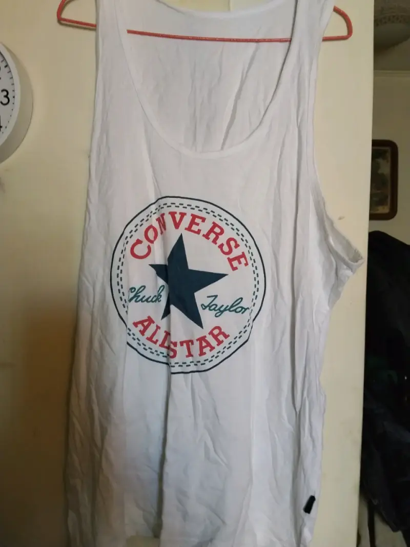 Polera sin mangas Converse All Star blanca - 5