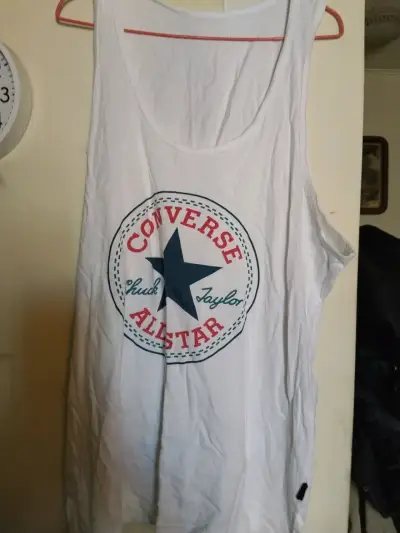 Polera sin mangas Converse All Star blanca - miniatura 5
