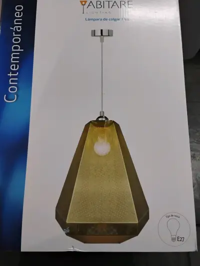 Lámpara colgante contemporánea Abitare dorada - miniatura 1
