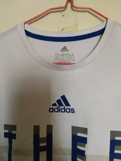 Polera Adidas AEROREADY Blanca Juvenil - miniatura 1