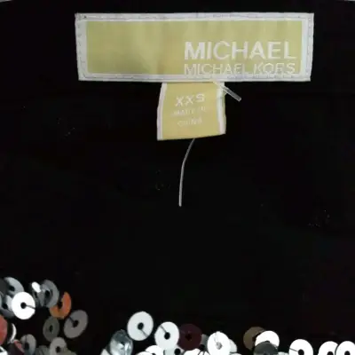 Vestido de lentejuelas Michael Kors negro - miniatura 2