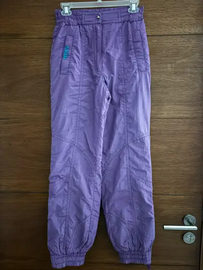 Pantalones de nieve morados para mujer - miniatura 1