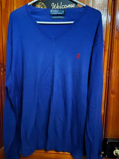 Suéter azul Polo Ralph Lauren de algodón pima - miniatura 1