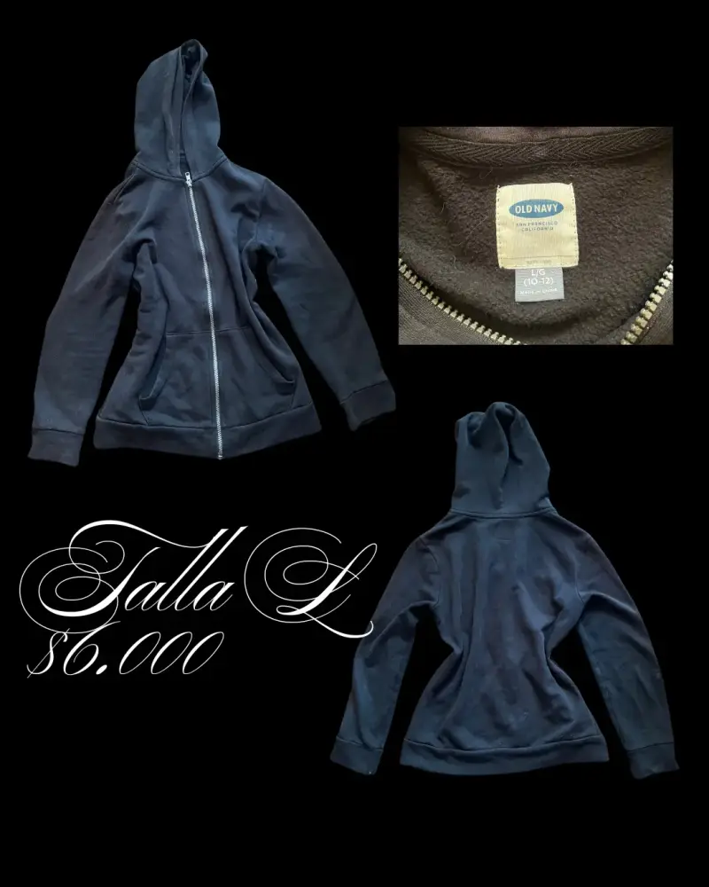 Polerón con capucha Old Navy azul talla L