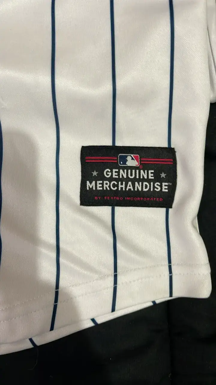 Camiseta de béisbol Yankees NY blanca con rayas - 5