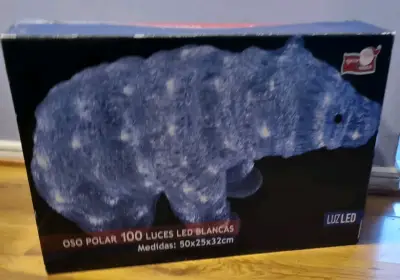 Figura de Ganso y Oso con Luces LED Blancas 50cm - miniatura 2
