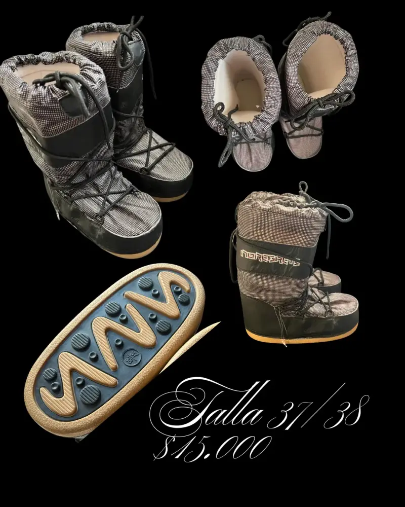 Botas de nieve talla 37/38 negras y grises