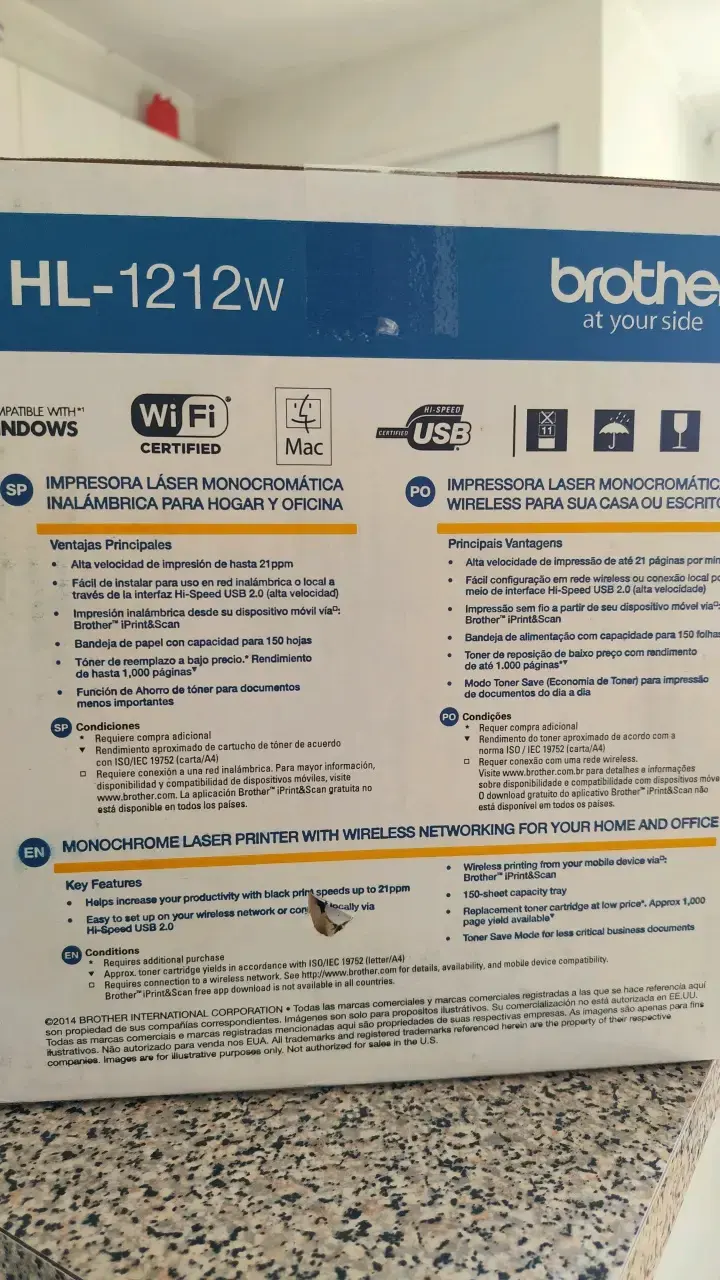 Impresora Láser Monocromática Brother HL-1212W Wireless - 2