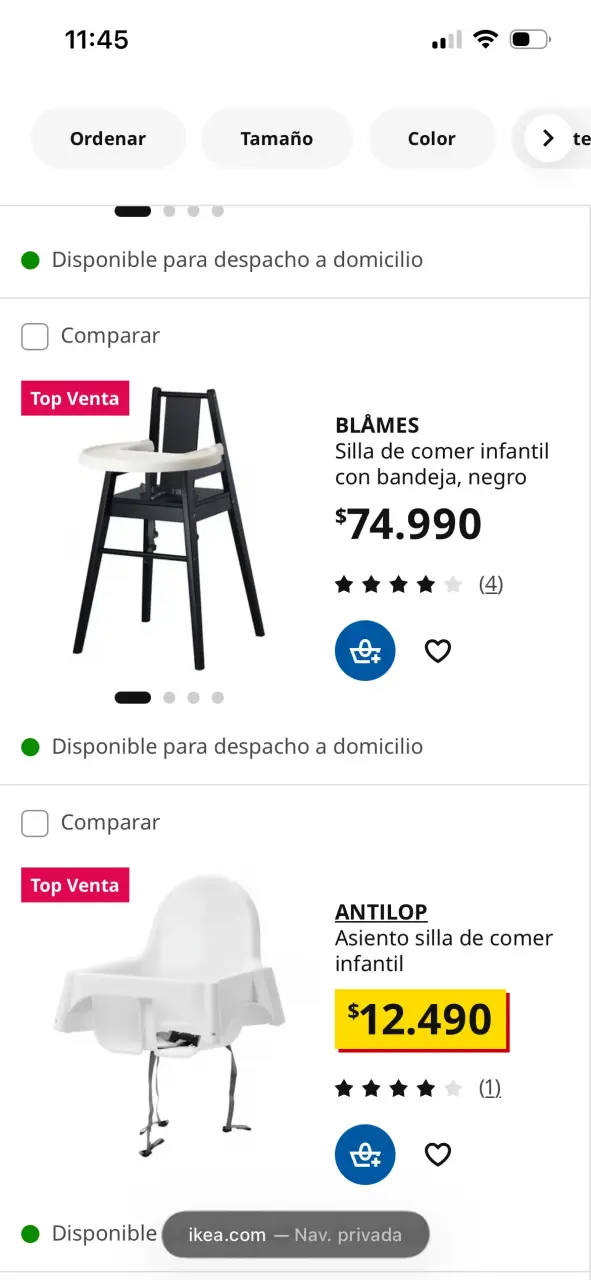 Silla de Comer Ikea Nueva - 2