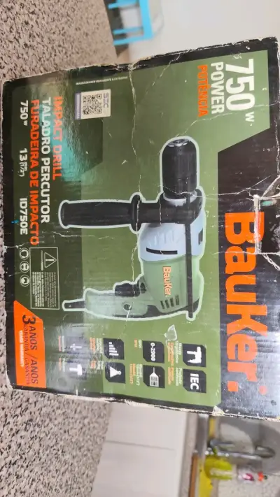 Taladro percutor Bauker 750W con mango auxiliar - miniatura 2
