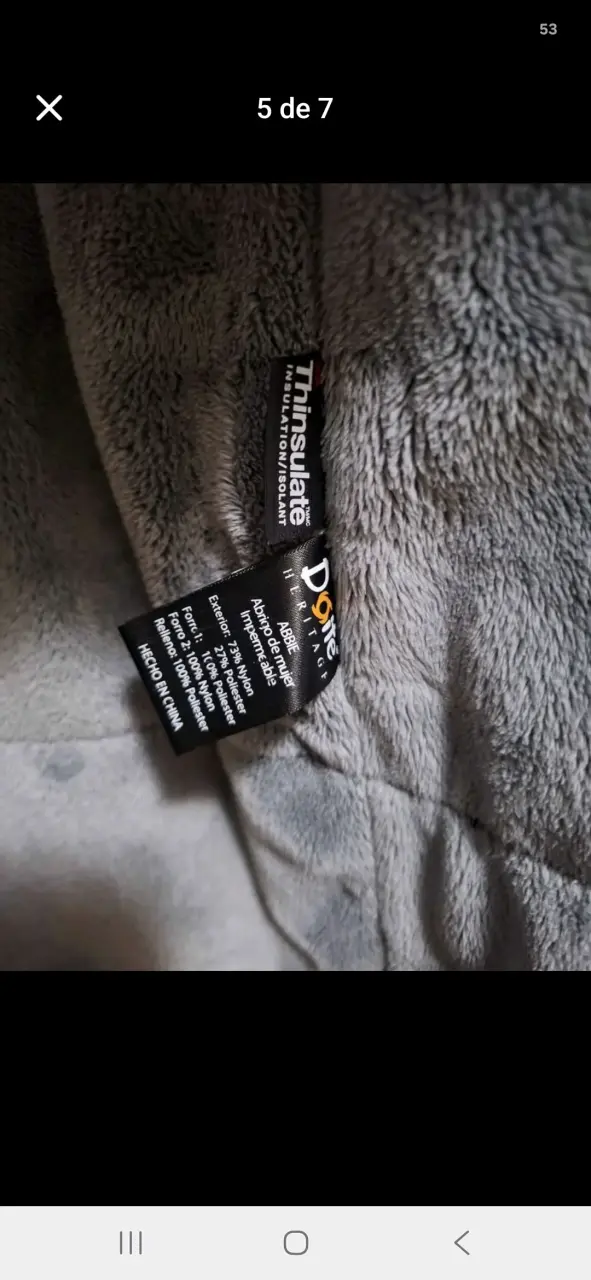 Abrigo largo gris Doite para mujer - 4