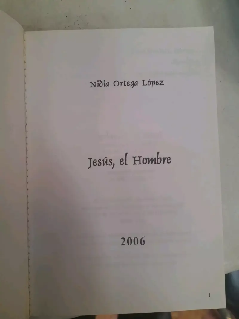 Libro Jesús, el Hombre de Nidia Ortega López - 2