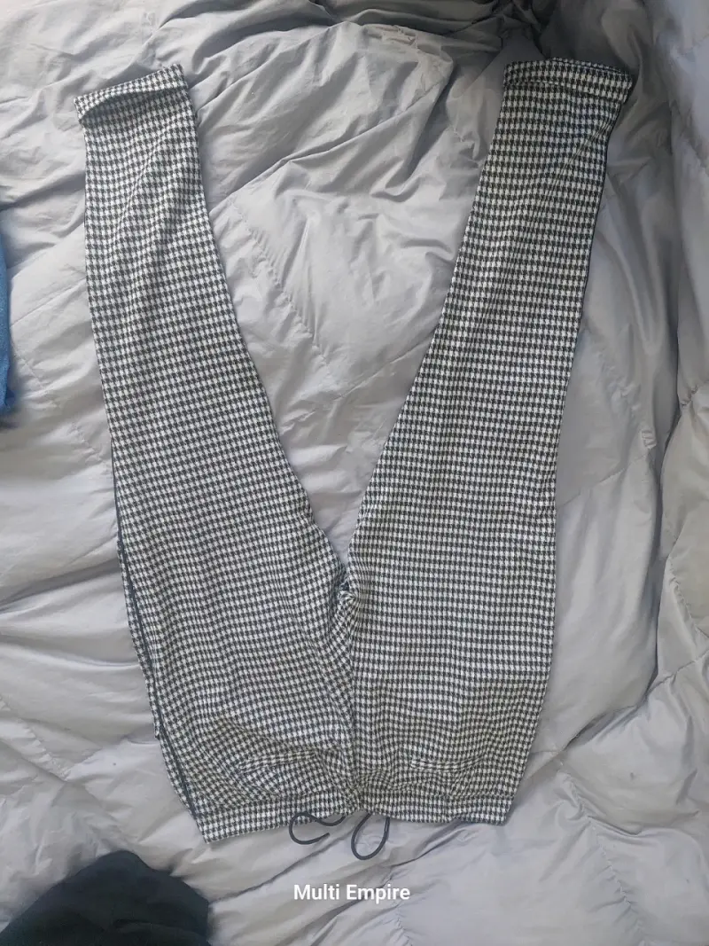 Pantalones jogger de cuadros para mujer - 2