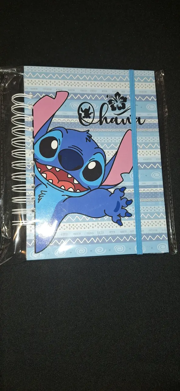 Planner Ohana Stitch con diseño azul