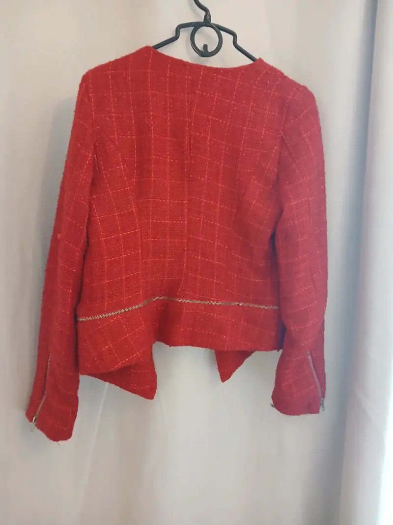 Blazer rojo con cierres Nicopoly - 2