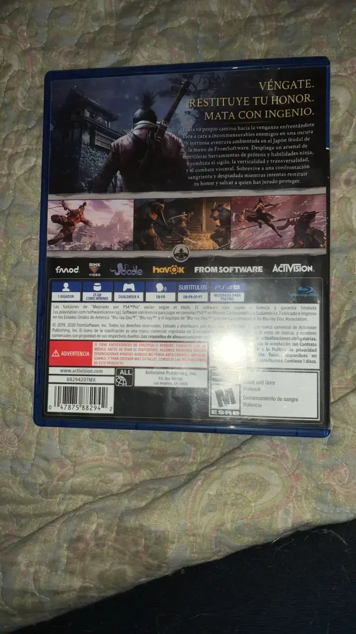 Sekiro Shadows Die Twice PS4 Edición Juego del Año - 2