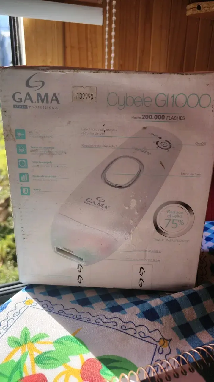 Depiladora IPL Gama Cybele G1000 con 200,000 flashes