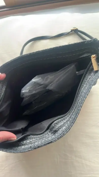 Cartera de rafia a rayas Humana - miniatura 2