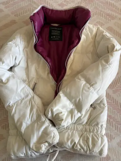 Chaqueta acolchada blanca Calvin Klein para mujer - miniatura 1