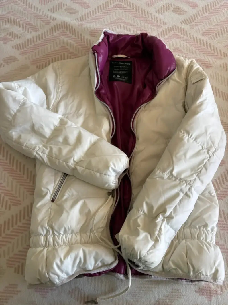 Chaqueta acolchada blanca Calvin Klein para mujer - 3