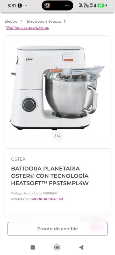 Batidora Planetaria Oster HeatSoft 5.2L - miniatura 1