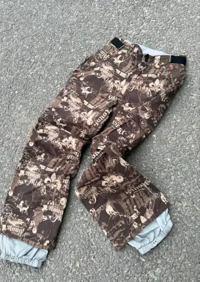 Pantalones de nieve estampados para hombre - miniatura 1