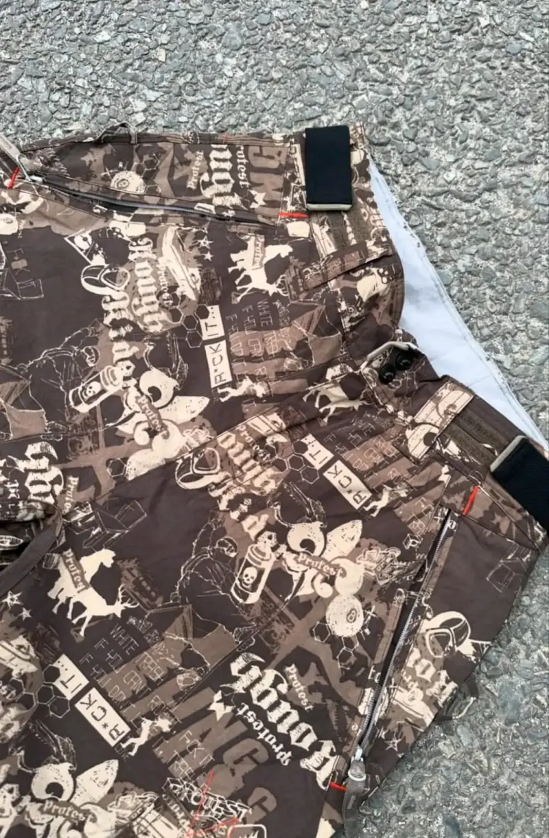 Pantalones de nieve estampados para hombre - 4