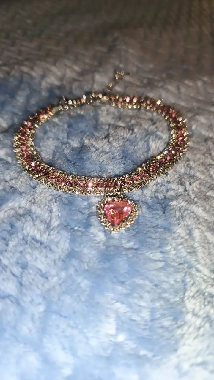 Collar de Corazón para Mascotas con Cristales - 2