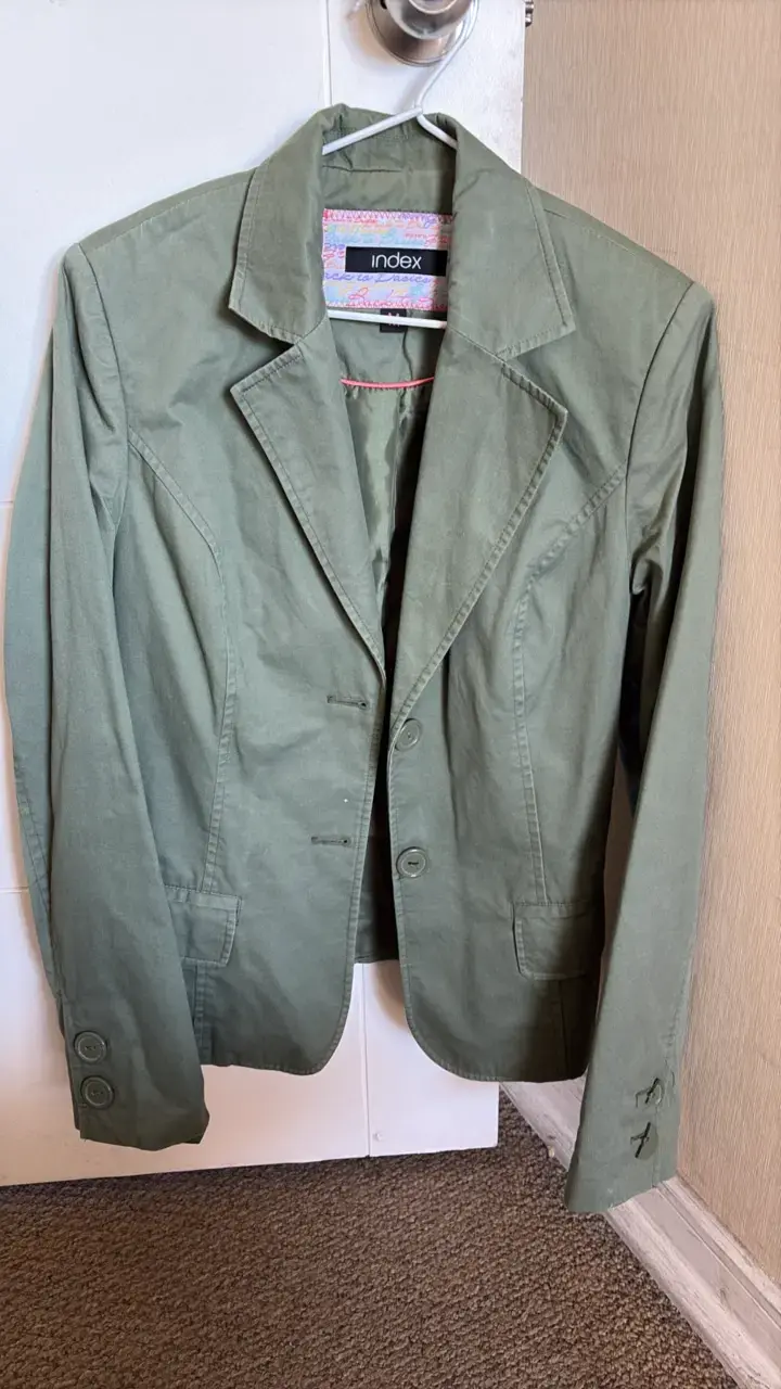 Blazer verde oliva para mujer Index - 2