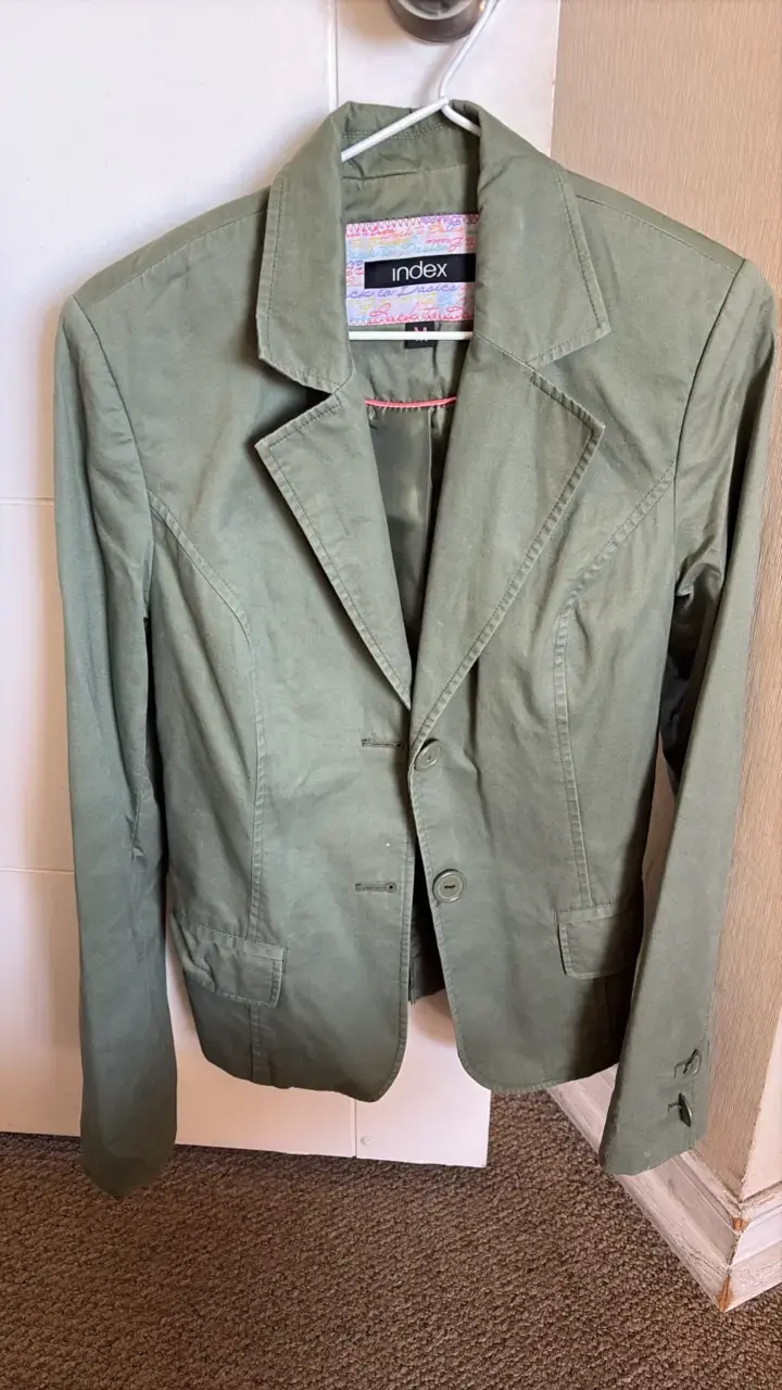 Blazer verde oliva para mujer Index - 3