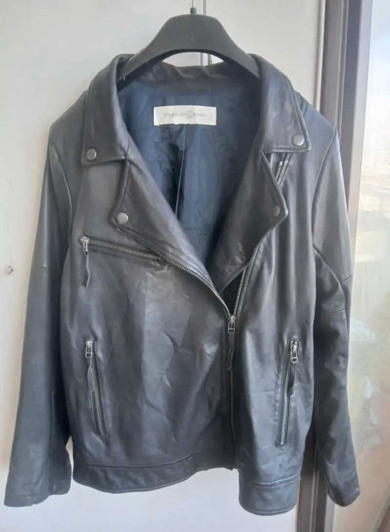 Chaqueta cuero negra Treasure & Bond - 2