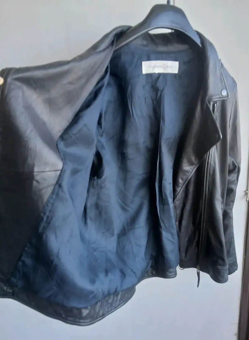 Chaqueta cuero negra Treasure & Bond - 3