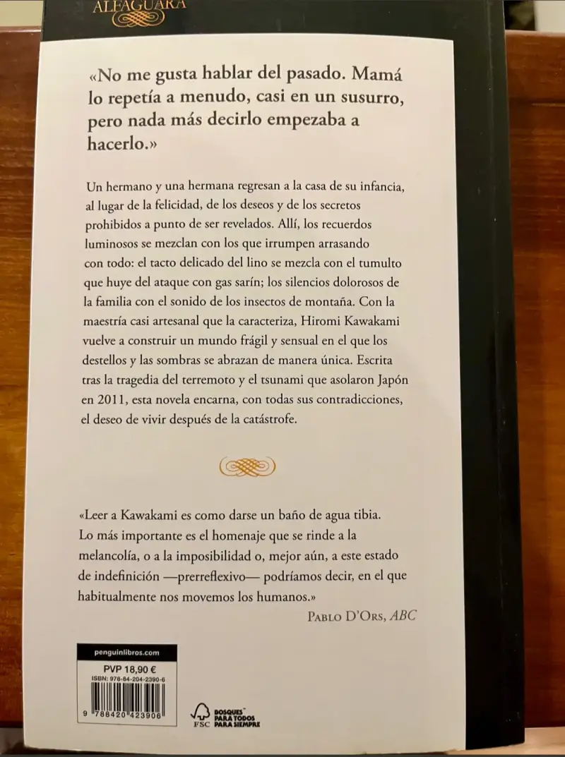 Libro 'De pronto oigo la voz del agua' de Hiromi Kawakami - 6