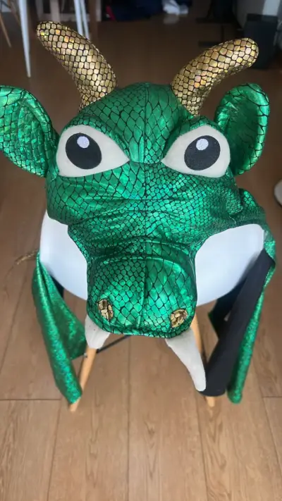 Disfraz de dragón verde para niños - miniatura 2