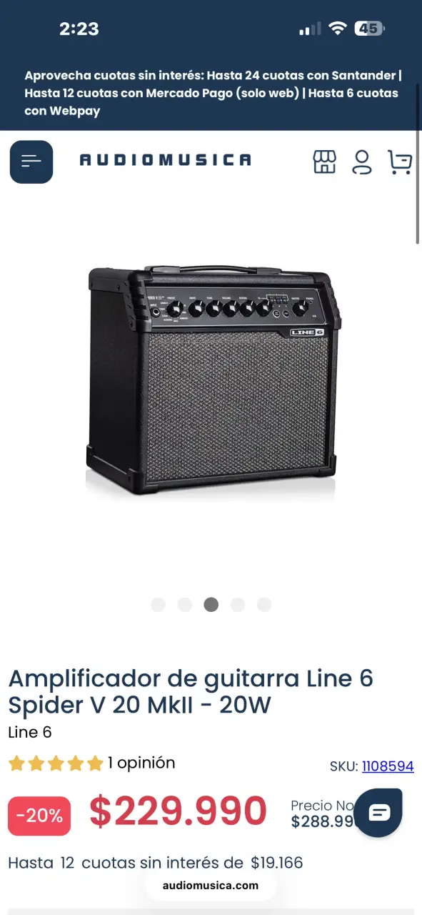 Amplificador de guitarra Line 6 Spider V20 MkII - 4