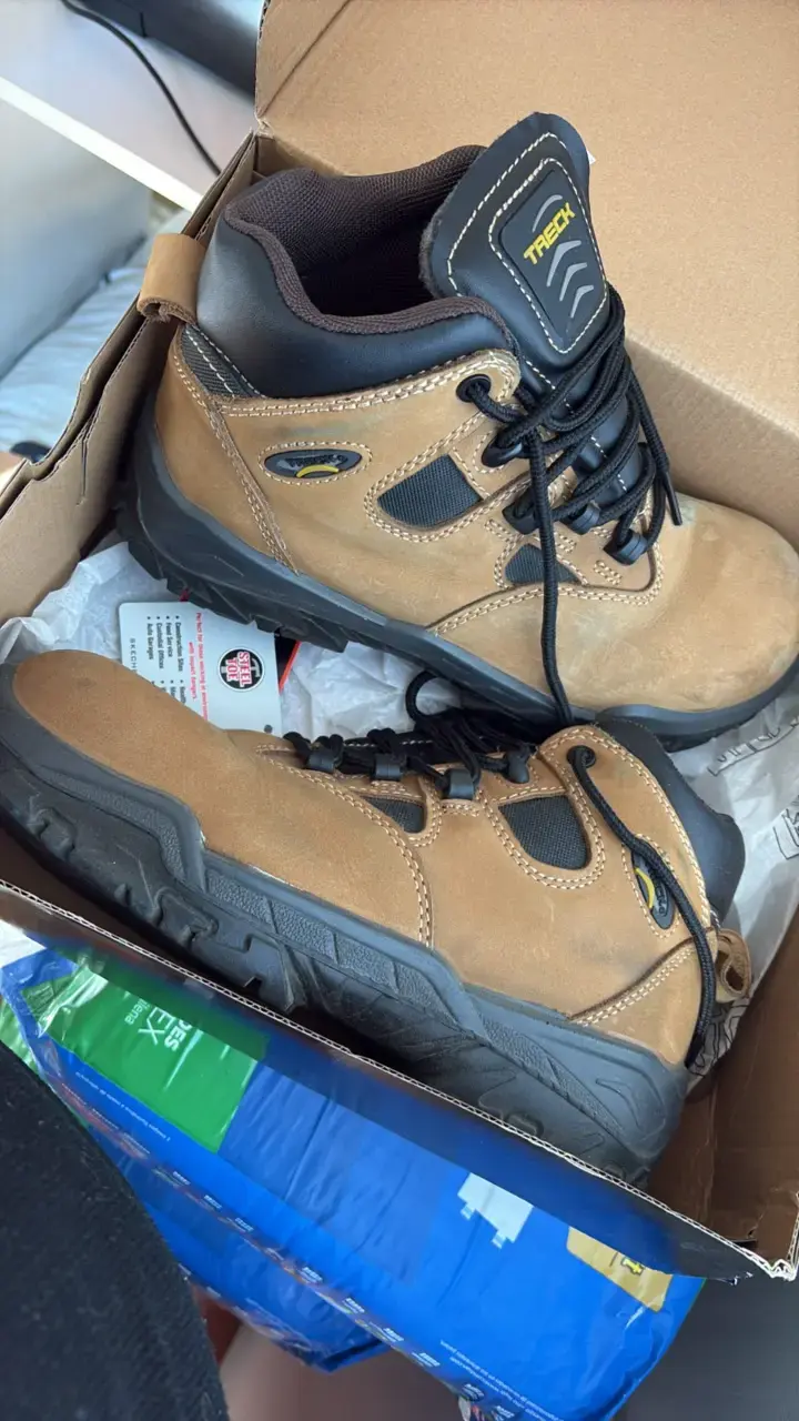 Botas de seguridad Trek marrón con puntera reforz - 2