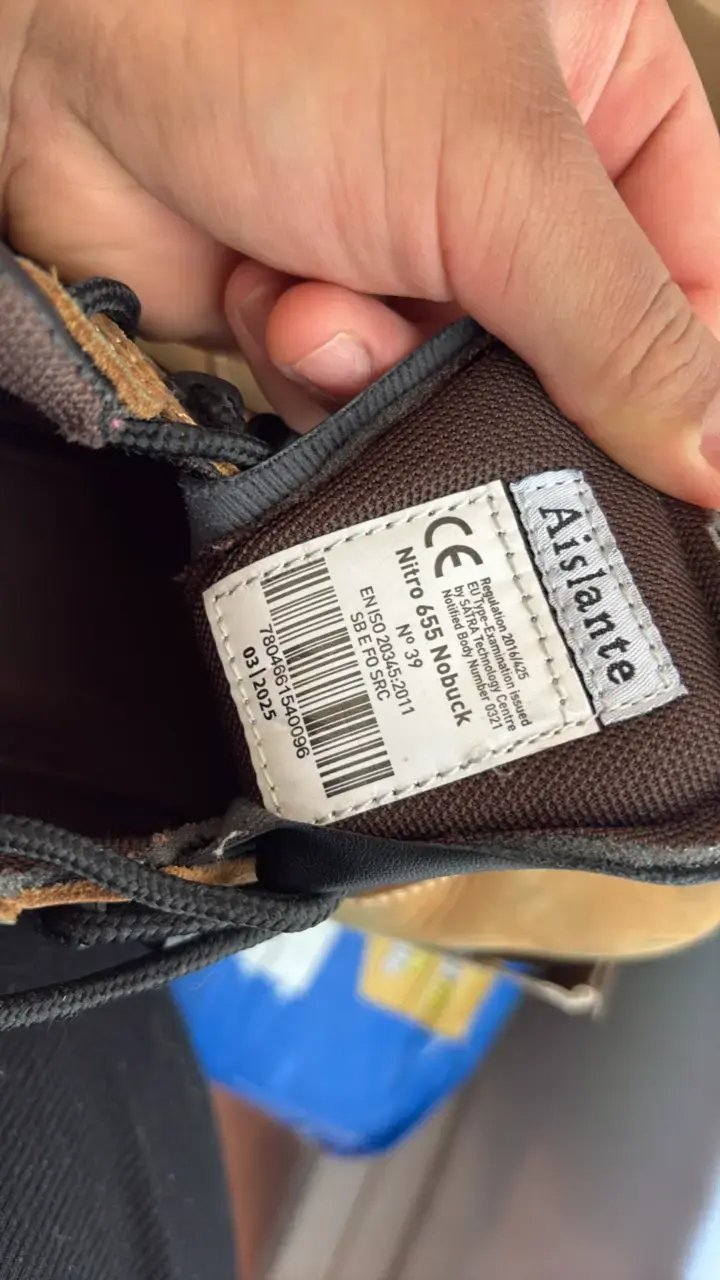 Botas de seguridad Trek marrón con puntera reforz - 4