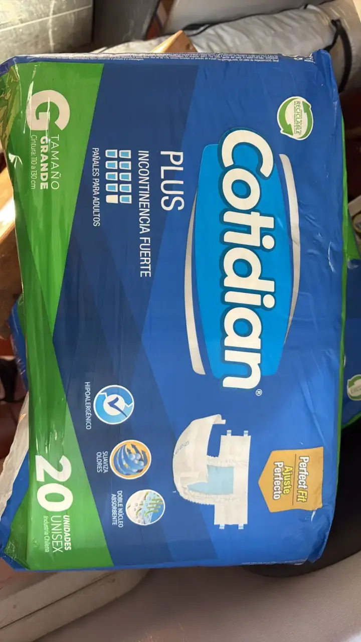Pañales para adultos Cotidian Plus talla grande