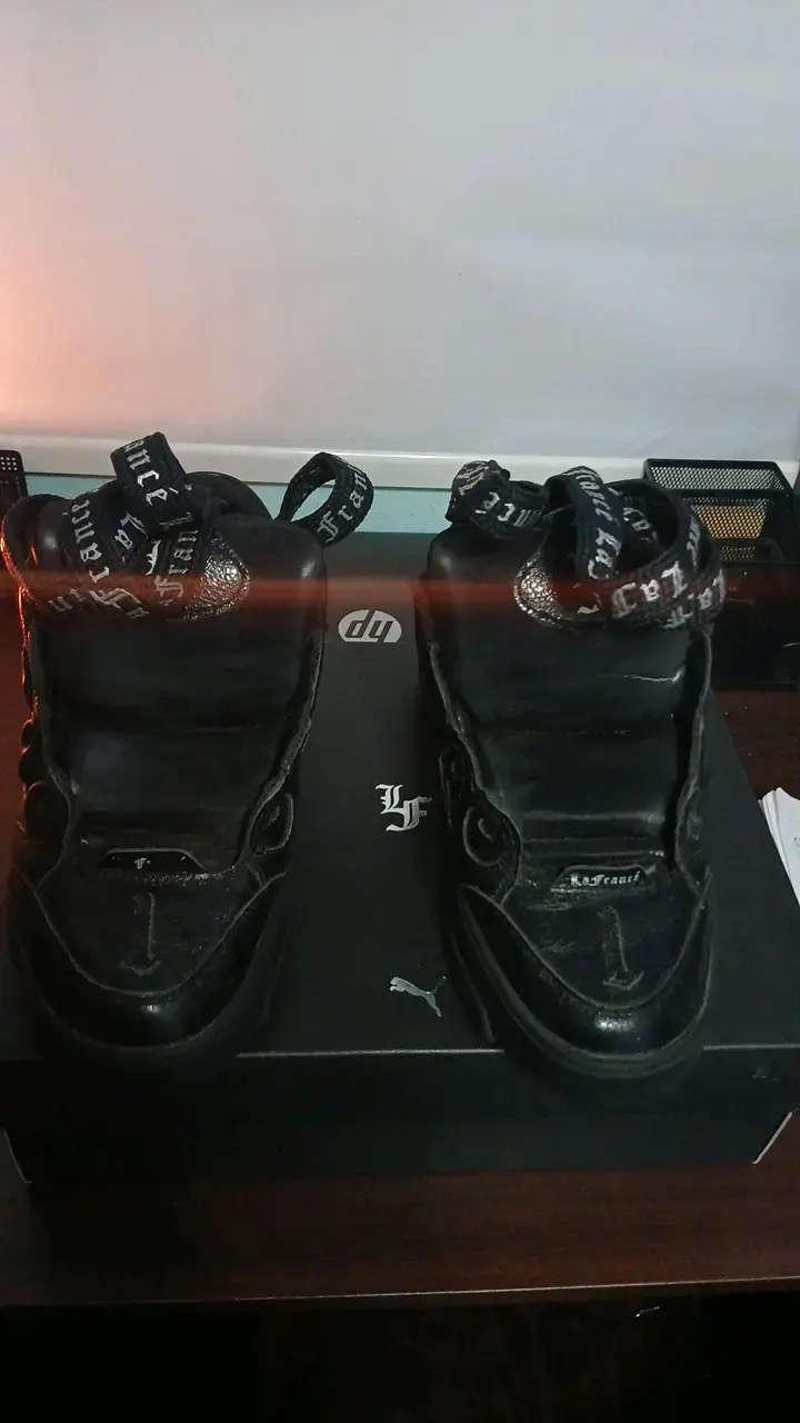 Zapatillas negras Puma La Francé - 4