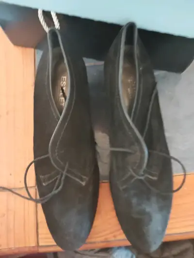 Zapatos de gamuza negros Esprit para mujer - miniatura 1