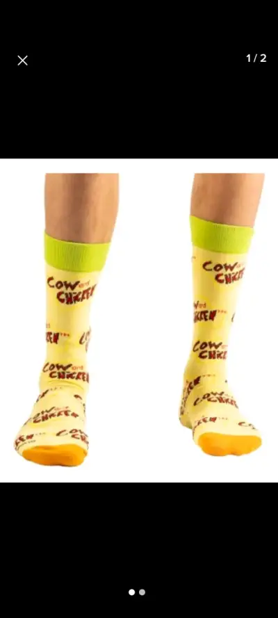 Calcetines Cow and Chicken Cartoon Network - miniatura 1